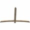 Ekena Millwork Bellingham Rough Sawn Timber Gable Bracket, Douglas Fir, 72"W x 48"H x 2"D x 4"F, 16/12 Pitch GBW072X48X0204BEL00RDF - alternate 5
